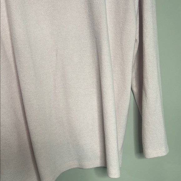 Weekend by Chicos Cowls Neck Sweater 3 light pink - Picture 6 of 8